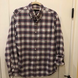 J. Crew White/Red/Blue Oxford